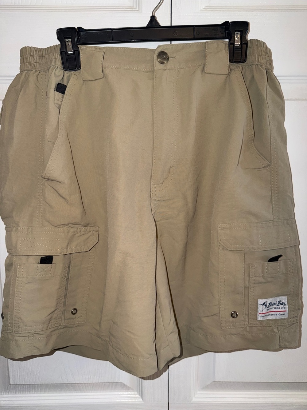 Bimini Bay Beige Men's Cargo Shorts - Performance Comfort
